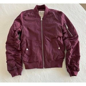 American Rag Cie Maroon Bomber Jacket